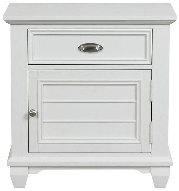 New Classic® Home Furnishings Jamestown 4-Piece White King Panel Bedroom Set-4