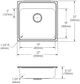 Elkay Lustertone® Classic Lustrous Satin 22" x 22" x 6-1/2" MR2-Hole Single Bowl Drop-In ADA Sink-2