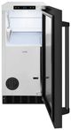 ZLINE Touchstone 15" 66 lb. Stainless Steel Gourmet Ice Maker with Drain Pump and Black Stainless Steel Door-2