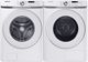Samsung White Front Load Washer & Electric Dryer Laundry Pair -0