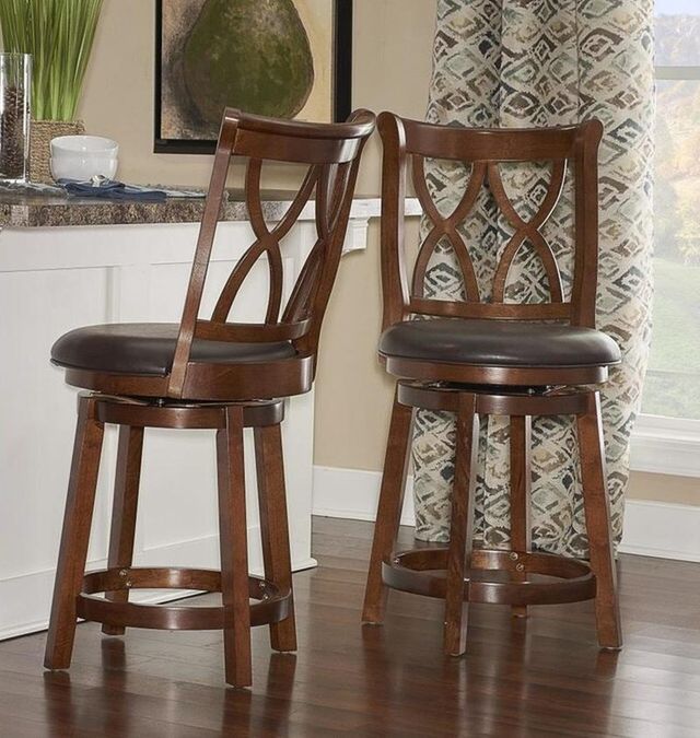 Powell® Carmen Black/Brown Bar Stool-3