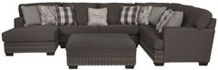 Jackson Furniture Crawford 4-Piece Metal Left Side Facing U-Shape Chaise Sectional