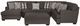 Jackson Furniture Crawford 4-Piece Metal Left Side Facing U-Shape Chaise Sectional-1