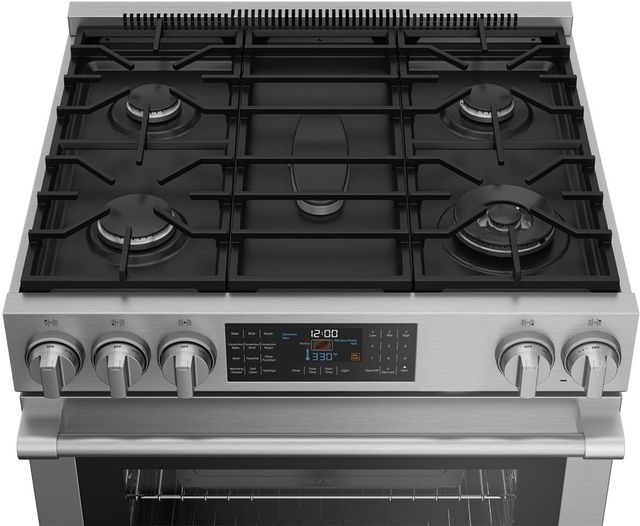 Beko 30" Stainless Steel Slide-In Gas Range-3