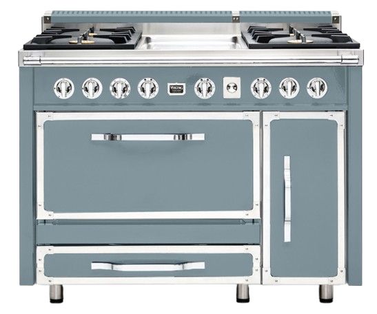 Viking® Tuscany 48" November Sky Pro Style Dual Fuel Range with Griddle-0
