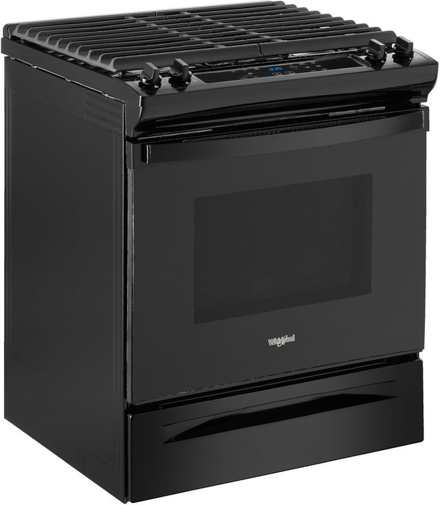 Whirlpool® 30" Black Slide-In Gas Range with Frozen Bake™ Technology-2