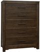 LM Co Home By Vaughan-Bassett Crafted Cherry by Ben & Erin Napier Dark Cherry 5-Drawer Chest-0