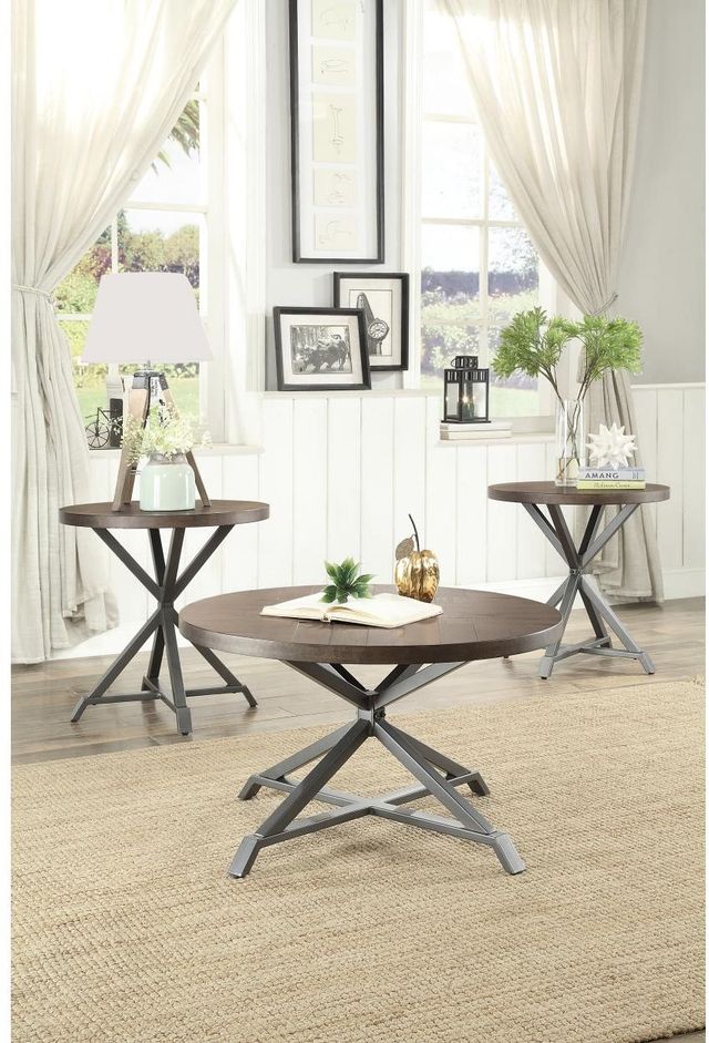 Mazin Furniture Fideo 3 Piece Occasional Tables-0