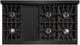 ZLINE Autograph Edition 48" 6.7 cu. ft. Dual Fuel Range with 8 Burner DuoPro™ Cooktop and Dual Ovens in Black Stainless Steel and Champagne Bronze Accents -4