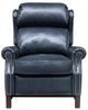 BarcaLounger® Thornfield Shoreham Blue Leather Manual Recliner-4