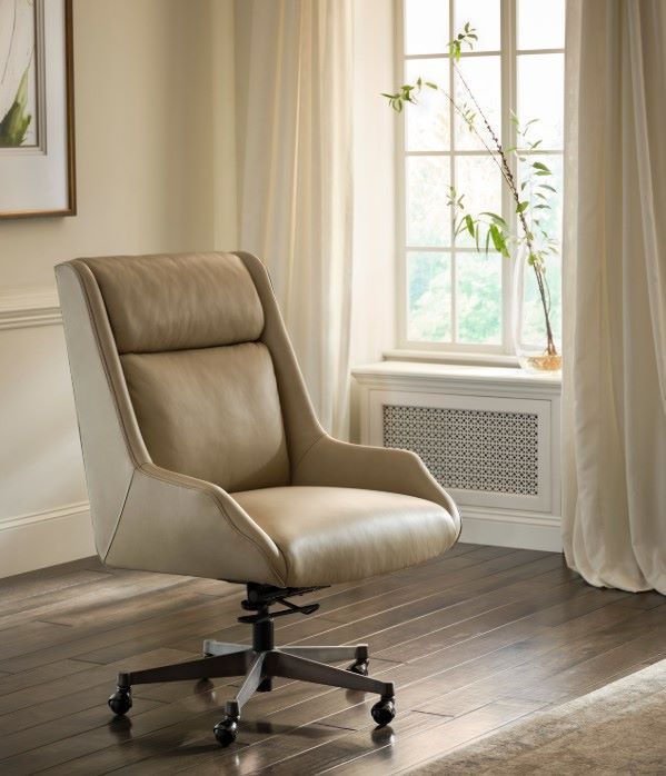 aspenhome® Cameron Luxe Ecru Executive Chair-1