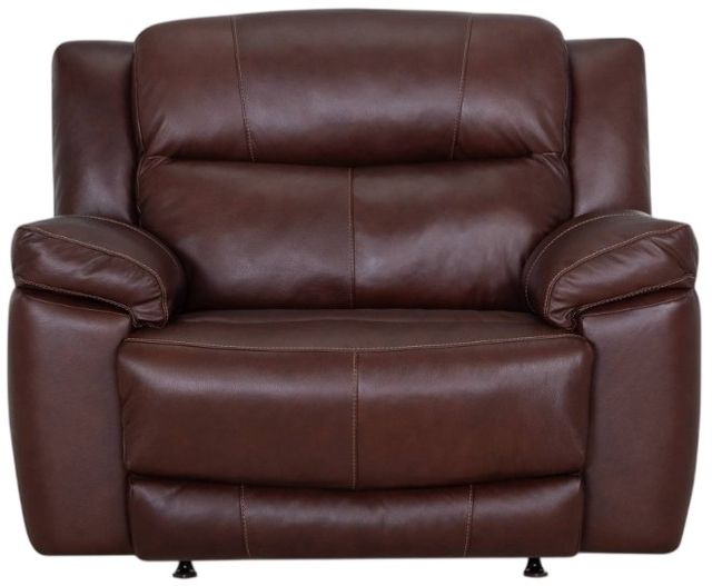 Franklin™ Lancaster Capri Chestnut Leather Power Rocker Recliner-3