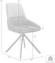 Armen Living Maverick 2-Piece Light Gray Dining Chair Set-3