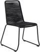 Armen Living Shasta Outdoor Black Stackable Dining Chair-0