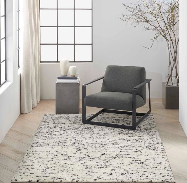 Nourison Home™ CK042 Billows Black/Ivory 5'x7' Area Rug-1