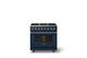 Viking® 5 Series 36" Slate Blue Pro Style Dual Fuel (NG) Range with Polished Chrome Trim-3