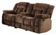 Mazin Furniture Laurelton Chocolate Double Glider Reclining Loveseat with Center Console-0