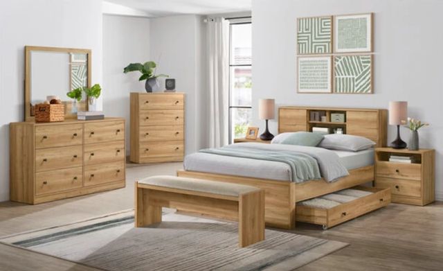 Intercon Vega Natural Oak Melamine Dresser-1