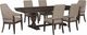 Liberty Furniture Westfield 7-Piece Havana Brown/Sand Rectangular Trestle Dining Set-0