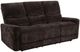 Coaster® Navarro Dark Brown Chenille Manual Upholstered Reclining Sofa-0