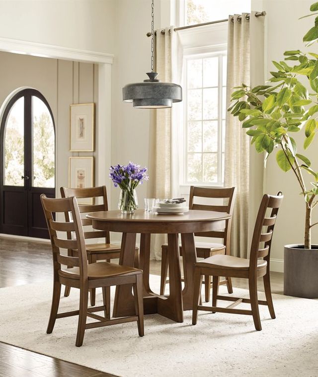 Kincaid® Kafe Latte 44" Round Pedestal Dining Table-2