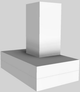 Vent-A-Hood® 36" White Wall Mounted Range Hood-3