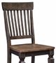 John Thomas Furniture® Vista Coal/Hickory Slat Back Dining Chair-1