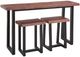 Steve Silver Co. Jennings 3-Piece Cherry/Ebony Counter Dining Set-0