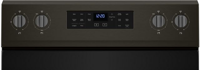 Whirlpool® 30" Fingerprint Resistant Black Stainless Free Standing Electric Range-3