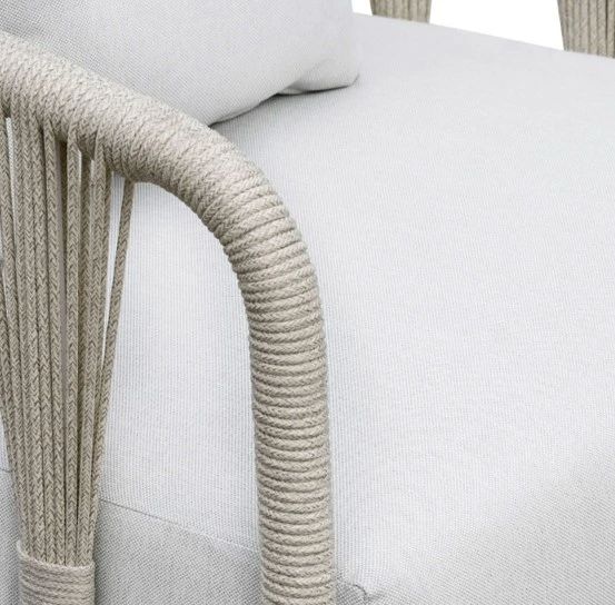 Intercon Alexa White Aluminum/Fabric Outdoor Chair-3