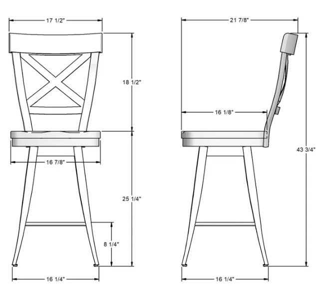 Amisco Customizable Kyle Swivel Bar Stool-1