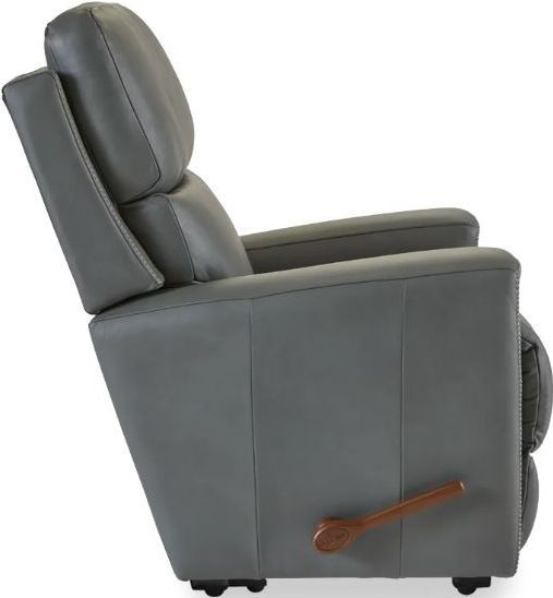La-Z-Boy® Apollo Blue Grey Leather Manual Wall Recliner-3