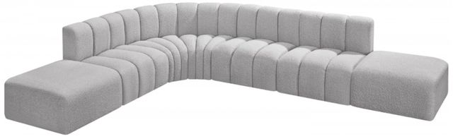 Meridian Furniture Arc 7-Piece Gray Sectional-2