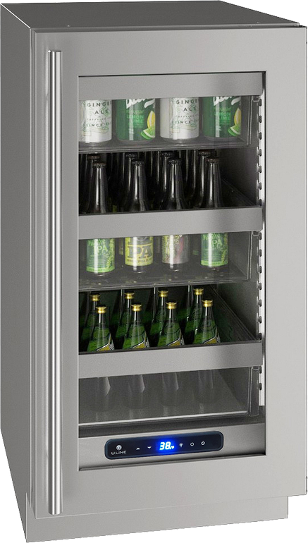 U-Line® 18" Stainless Steel Beverage Center-0