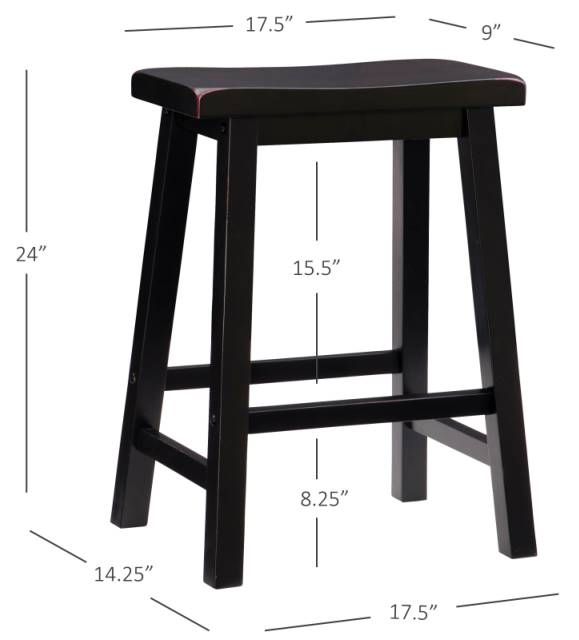 Powell® Beamon Black Counter Stool-2