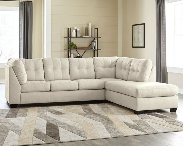 Benchcraft® Falkirk 2-Piece Parchment Sleeper Right-Arm Facing Sofa Sectional and Chaise-4