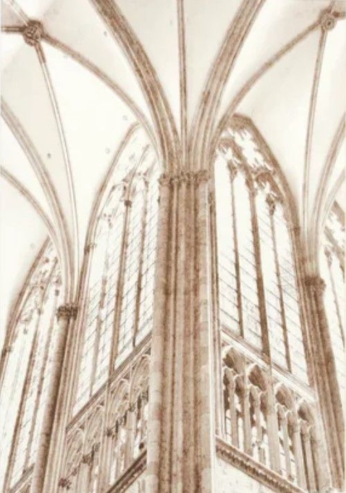 Stylecraft Architectural Love Beige/White Wall Art-1
