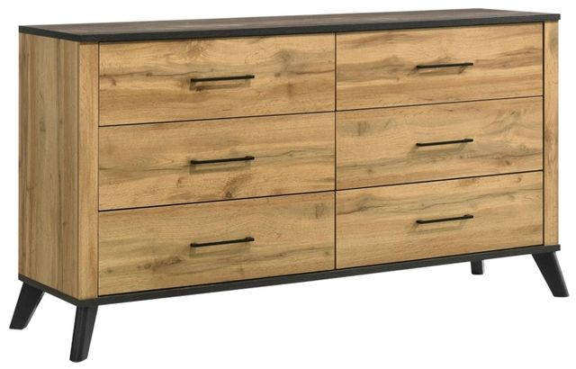 Coaster® Kaywood 5-Piece Natural Pine Full Bedroom Set-2