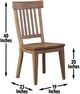Steve Silver Co. Riverdale Driftwood Dining Side Chairs Set of 2-1