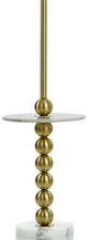 Harp & Finial® Dobbins Brass/White Floor Lamp-1
