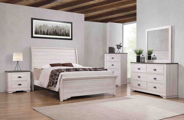 Crown Mark Coralee Chalk/Grey Bed-1