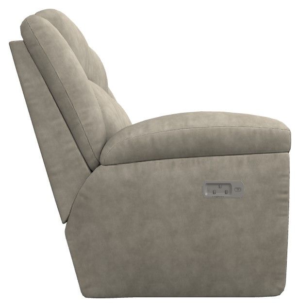 La-Z-Boy® Joel Stucco Power Reclining Loveseat with Headrest and Lumbar-2