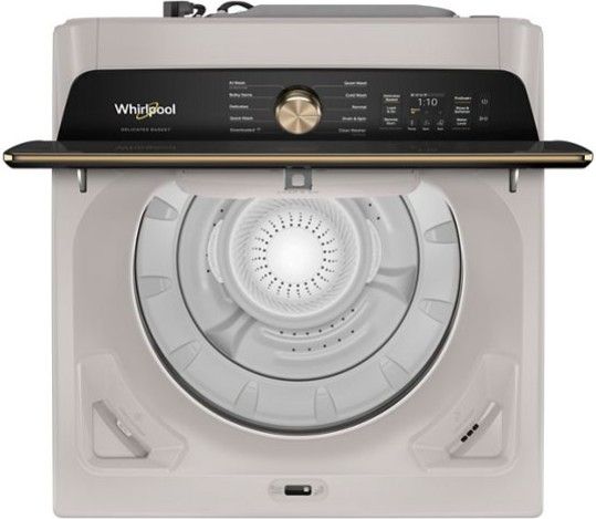 Whirlpool® 5.3 Cu. Ft. Fresh Linen Smart Impeller Top Load Washer with Delicates Basket-1