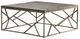 Crestview Collection Bengal Manor Wyndham Dark Brown Cocktail Table with Brass Base-0