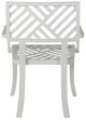 Century® Carrier and Company Sloan White Aluminum Outdoor Dining Arm Chair-3