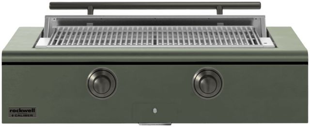 Caliber™ Rockwell Social 2-Burner Olive Built-In Liquid Propane Grill with Pewter Hardware-0