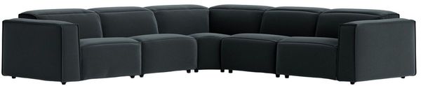 Joybird Camden 5-Piece Royale Gunmetal L-Shaped Power Reclining Sectional