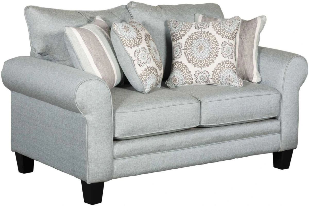 Fusion Furniture Grande Mist Gray Loveseat