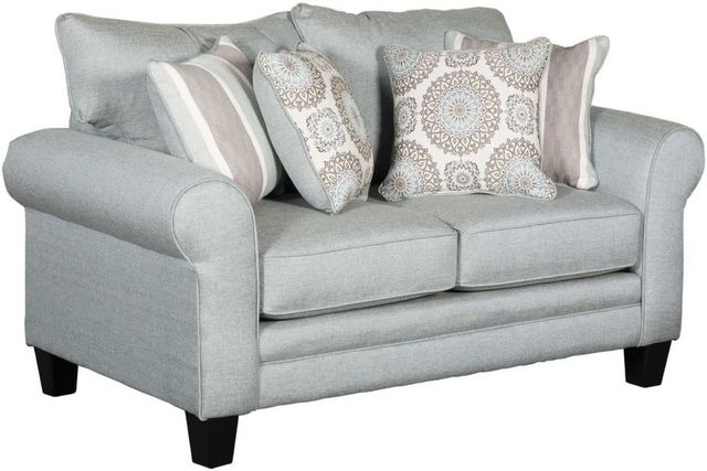 Fusion Furniture Grande Mist Gray Loveseat-0
