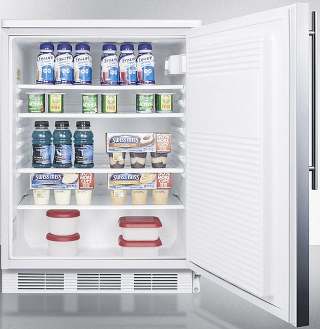 Accucold® by Summit® 5.5 Cu. Ft. Stainless Steel Under the Counter Refrigerator-3